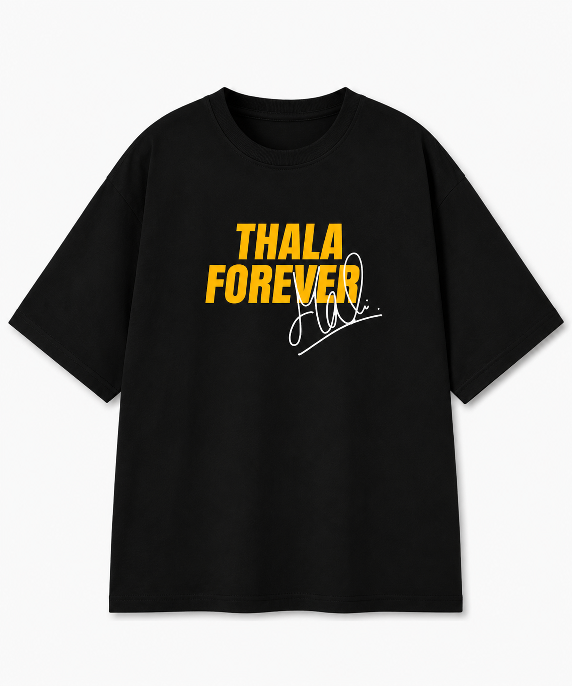 Thala For A Reason Oversized Tee - Black