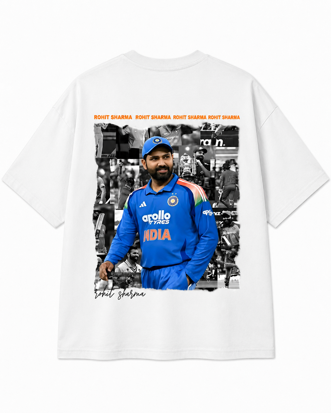 Hitman Forever - Rohit Sharma Tribute Oversized Tee - White
