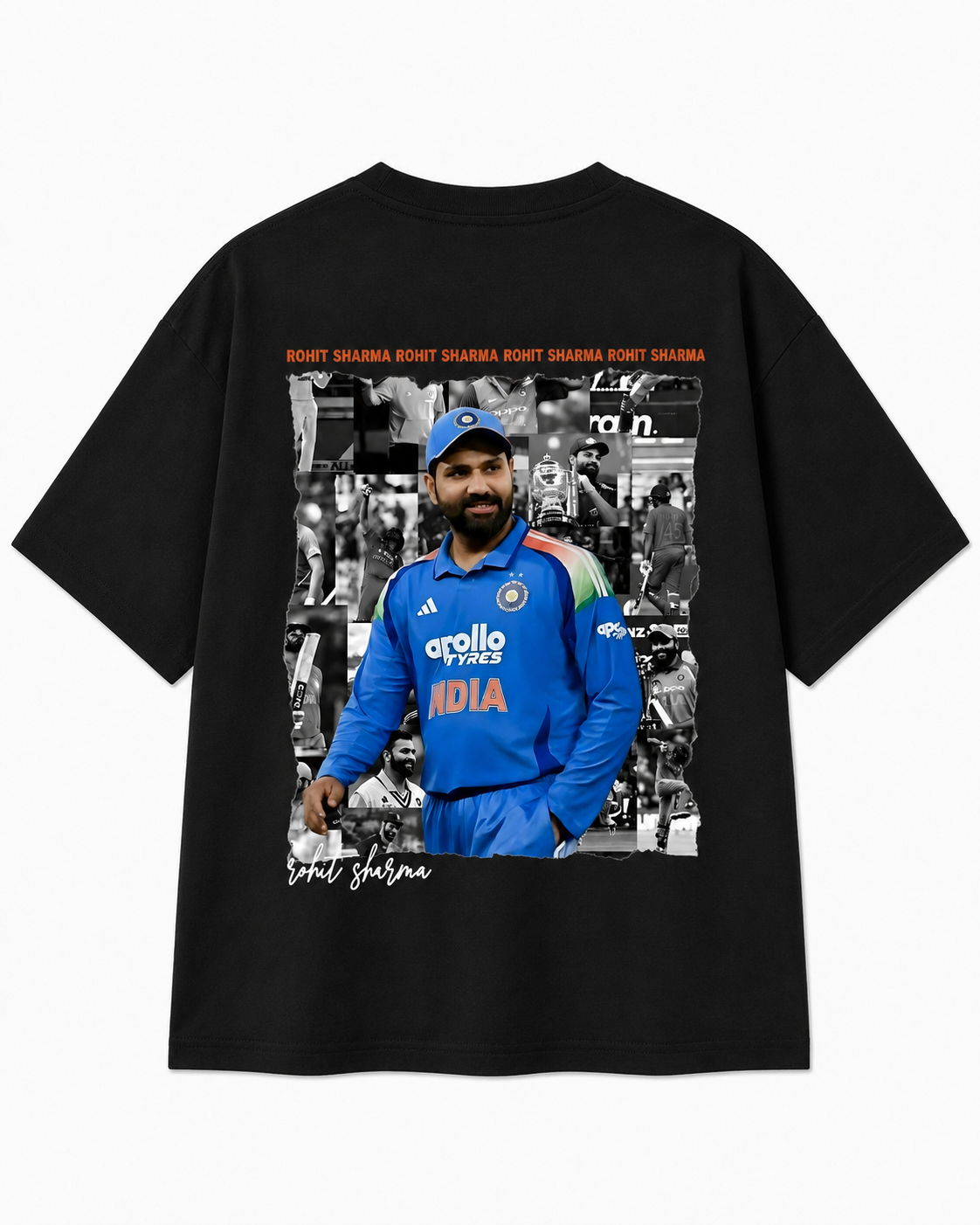 Hitman Forever - Rohit Sharma Tribute Oversized Tee - Black