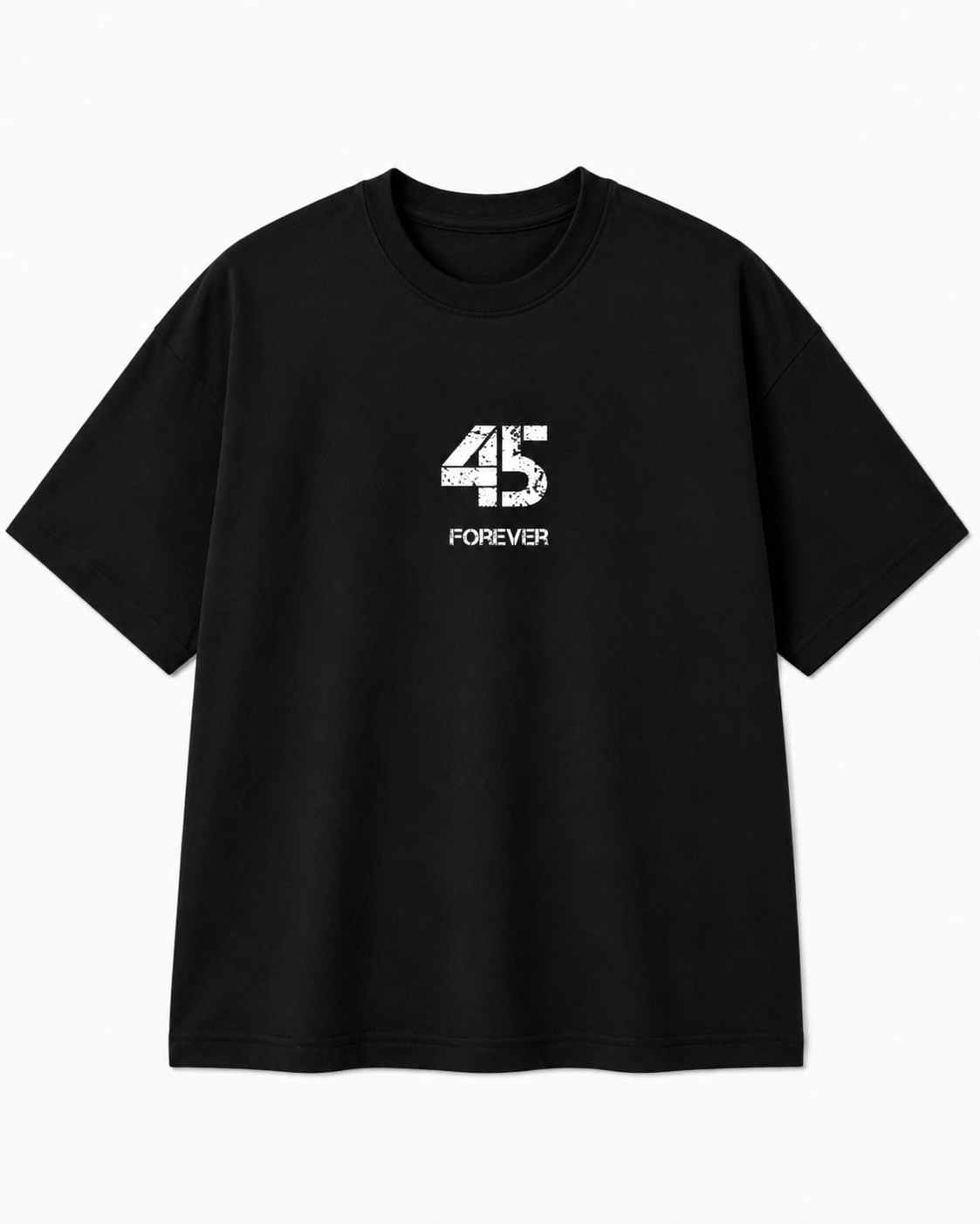45 Forever - Rohit Sharma Legacy Oversized Tee - Black