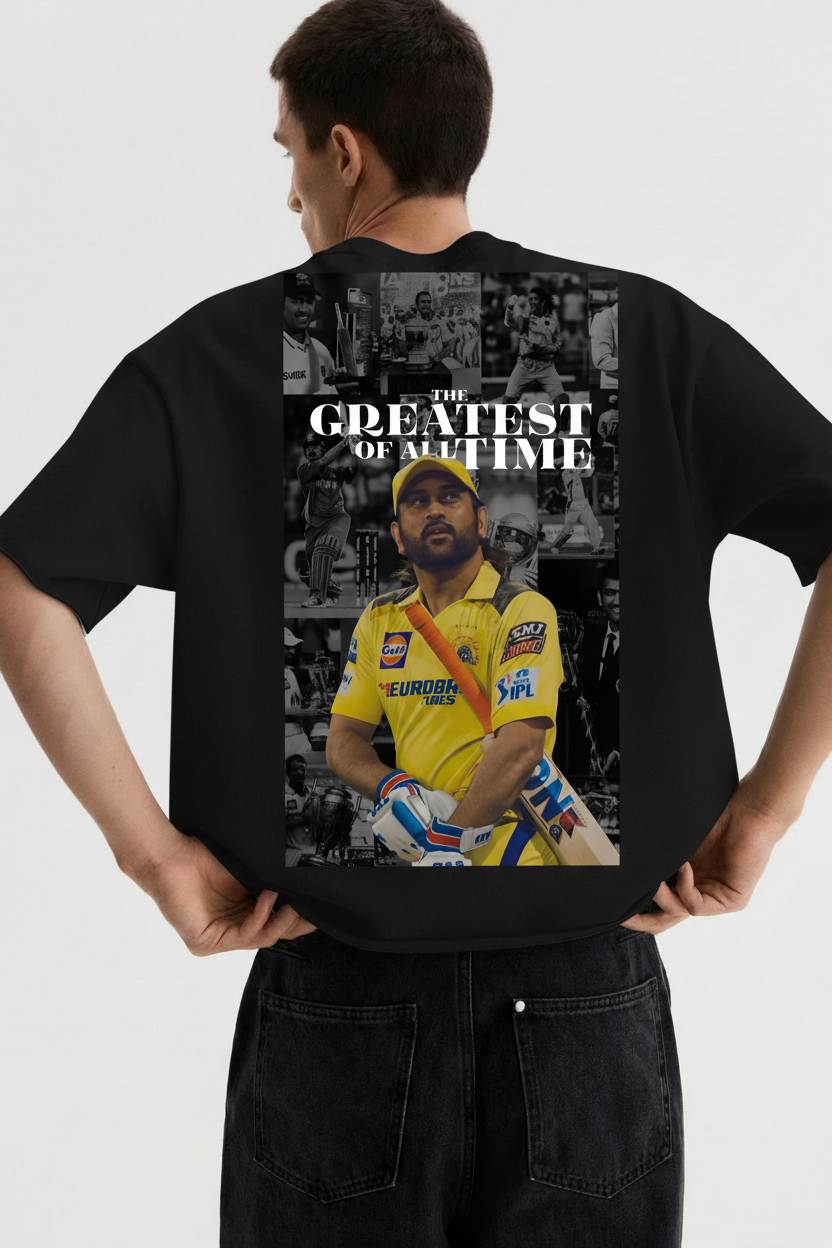 Back view - MS Dhoni CSK design