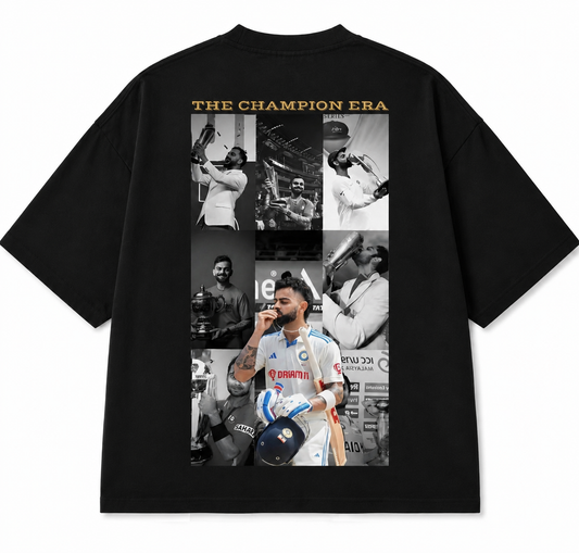 The Champion Era - Virat Kohli x RCB Oversized Tee - Black